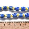 Handmade Millefiori Lampwork Beads Strands LAMP-F035-12O-4