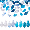 80Pcs 8 Styles Transparent Glass Beads EGLA-GA0001-30-1