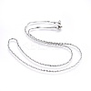 Non-Tarnish 304 Stainless Steel Singapore Chain Necklaces LS-NJEW-F248-14A-P-1