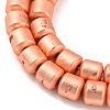 Electroplated Synthetic Non-Magnetic Hematite Beads Strands G-Z032-E02-06RG-3