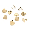 Ion Plating(IP) 304 Stainless Steel Stud Earring Findings LS-STAS-I183-07B-07G-1