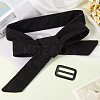 Tie a Knot Cloth Waist Belts with Buckle AJEW-WH20003-08C-4