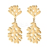 304 Stainless Steel Dangle Stud Earrings EJEW-K268-43C-G-4