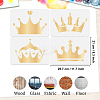 4Pcs 4 Styles PET Hollow Out Drawing Painting Stencils DIY-WH0669-062-2