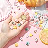 36Pcs 6 Colors Opaque Resin Cabochons RESI-CJ0004-89-4
