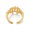 Brass Hollow Wide Open Cuff Rings RJEW-N046-08G-RS-3