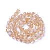 Synthetic Moonstone Beads Strands G-F142-10mm-13-2