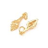925 Sterling Silver Shell Shape Charms STER-I023-01G-02-2