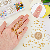 200Pcs 4 Styles Brass Spacer Beads KK-HY0001-08-3