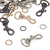 15Pcs 6 Colors Alloy Swivel Snap Hook Clasps FIND-TA0003-79-1