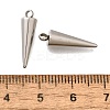 201 Stainless Steel Pendants STAS-F311-05P-09-3
