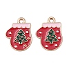 Christmas Alloy Enamel Pendants FIND-I067-02KCG-08-1