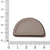 Flocking Opaque Resin Cabochons RESI-K033-07F-3