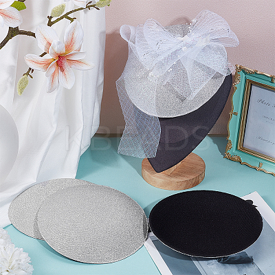 EVA Cloth Round Fascinator Hat Base for Millinery Magic LS-FIND-WH0152-947C-1