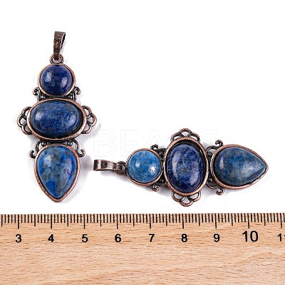 Natural Lapis Lazuli Pendants G-Q158-04-03-1