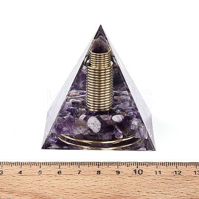 Orgonite Pyramid Resin Energy Generators DJEW-N003-07B-1