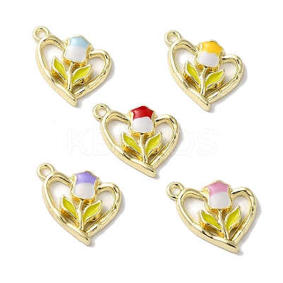 Rack Plating Alloy Pendants FIND-I039-037G-1