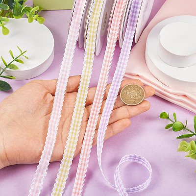 10 Yards Flat Polycotton(Polyester Cotton) Ribbon OCOR-TAC0030-01D-1