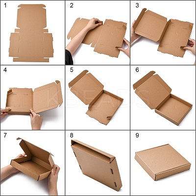 Kraft Paper Folding Box CON-F007-A08-1