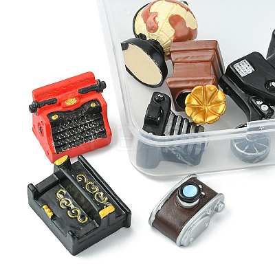 7Pcs 7 Style Retro Resin Display Decoration RESI-FS0001-47-1