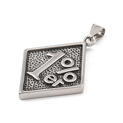 304 Stainless Steel Big Pendants STAS-S122-05AS-1