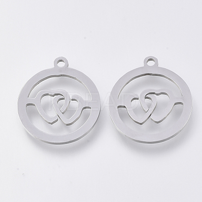 Non-Tarnish 201 Stainless Steel Pendants STAS-S110-044P-1