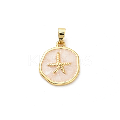 Brass Enamel Pendants KK-M314-08A-G01-1