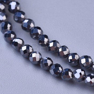 Terahertz Stone Beaded Necklaces NJEW-K114-A-A22-1