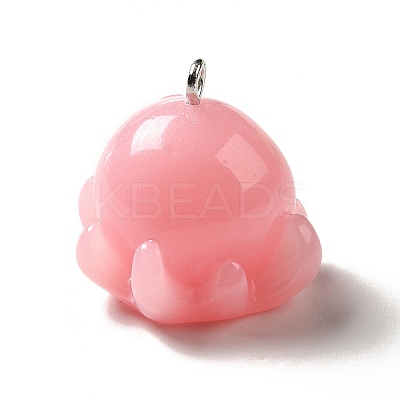 Marine Series Opaque Resin Pendants RESI-E031-02P-09-1