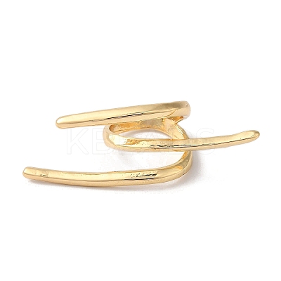 Alloy Open Cuff Rings for Women RJEW-S412-04G-04-1