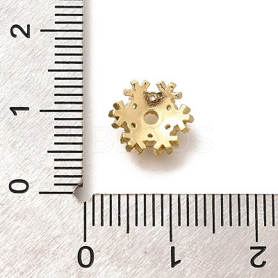 Rack Plating Brass Micro Pave Clear Cubic Zirconia Bead Caps KK-H508-22B-G-1