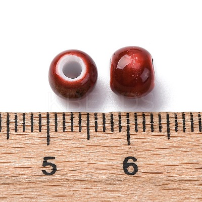 Bright Glazed Porcelain Beads PORC-D300-A05-1