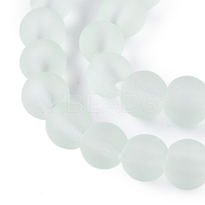 Baking Paint Transparent Glass Bead Strands GLAA-S031-10mm-29-1