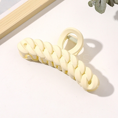 Large Frosted Acrylic Hair Claw Clips OHAR-PW0003-020H-1