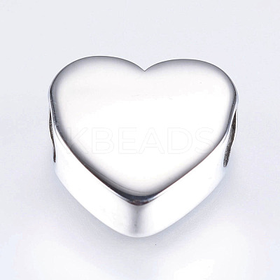 Tarnish Resistant 304 Stainless Steel European Beads STAS-I072-074P-1