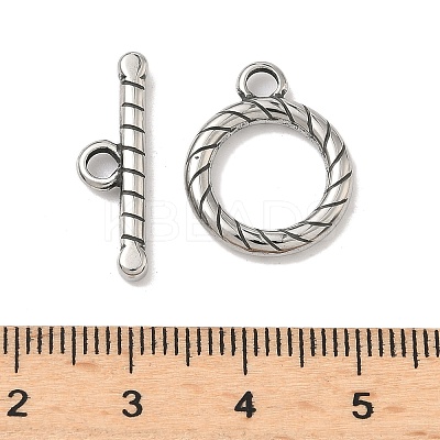 316 Surgical Stainless Steel Toggle Clasps STAS-L307-04AS-1