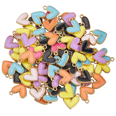 100Pcs Alloy Enamel Charms ENAM-SP0001-05-1