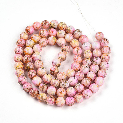 Baking Paint Glass Beads X1-DGLA-N003-10mm-B02-1