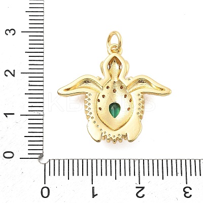 Brass Micro Pave Cubic Zirconia Pendants KK-L209-094G-1