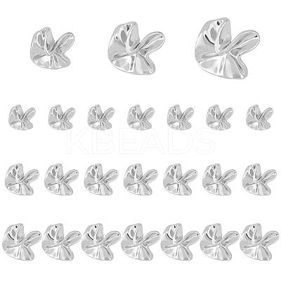 24Pcs 3 Style Irregular Flower Shape 1-Hole Zinc Alloy Shank Buttons BUTT-HY0001-01P-1