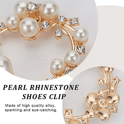 Plastic Imitation Pearl Shoe Decoration FIND-GF0004-99-1