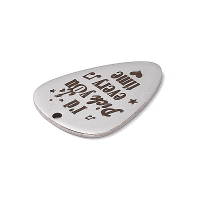 Non-Tarnish 201 Stainless Steel Pendants STAS-J401-LD015-1