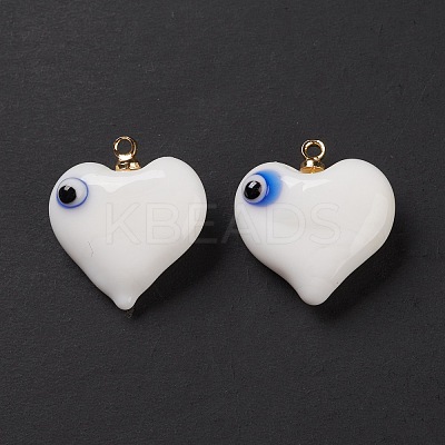 Handmade Evil Eye Lampwork Pendants LAMP-M015-03E-1