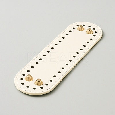 PU Leather Knitting Crochet Bags Nail Bottom Shaper Pad FIND-WH0114-84A-02-1