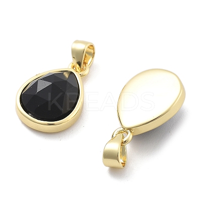 Natural Obsidian Charms LS-G-L553-47G-01-1