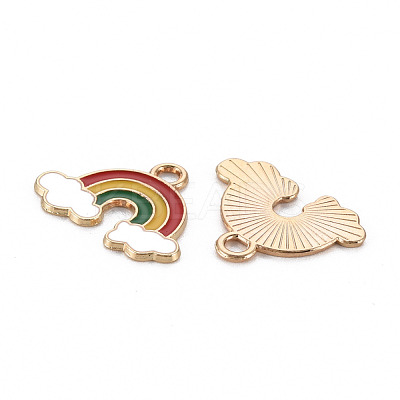 Alloy Enamel Pendants ENAM-N055-009A-NR-1