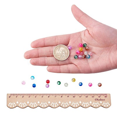 Baking Paint Crackle Glass Bead CCG-PH0002-6mm-02-1