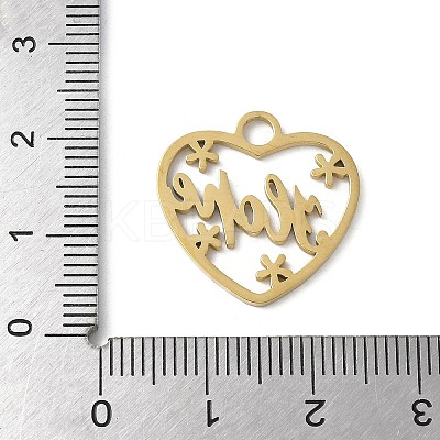 304 Stainless Steel Pendants STAS-E501-08G-1