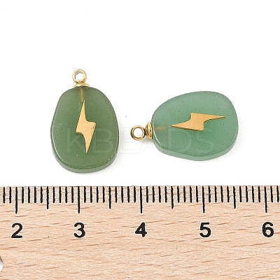 Natural Green Aventurine Pendants STAS-P380-77G-01-1