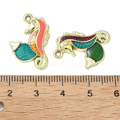 Alloy Enamel Pendants FIND-C087-07G-1